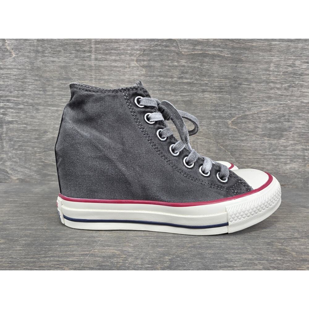Converse Chuck Taylor All Star Lux Mid Hidden Wedge Shoes Size 6 Womens